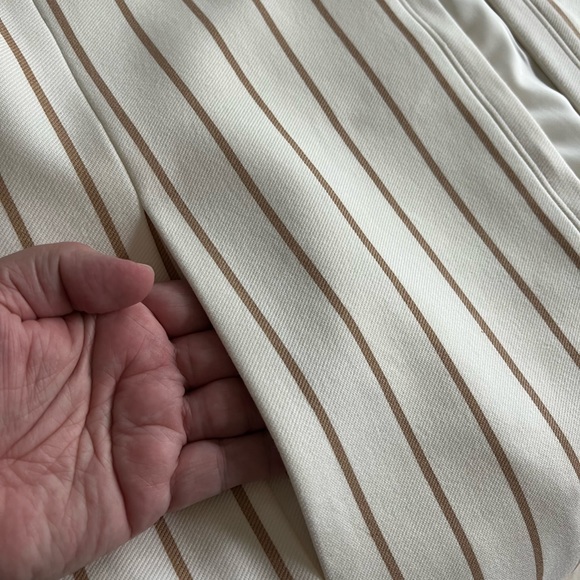 Chico's NWT Elongated Ponte Stripe Open Vest Chicos Size 2P = 12 Petite - Picture 6 of 14